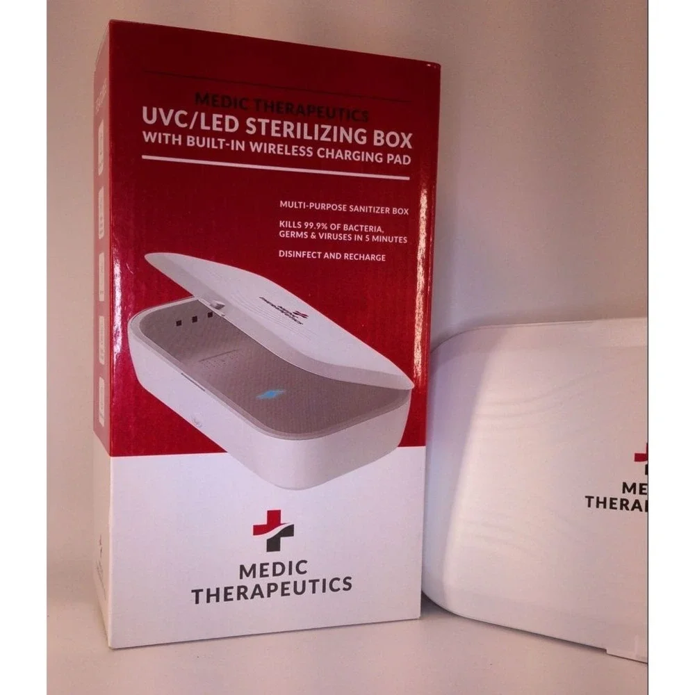 MEDIC‎ THERAPEUTICS Sterilizing Box Adult One Size White New UVC LED Wireless